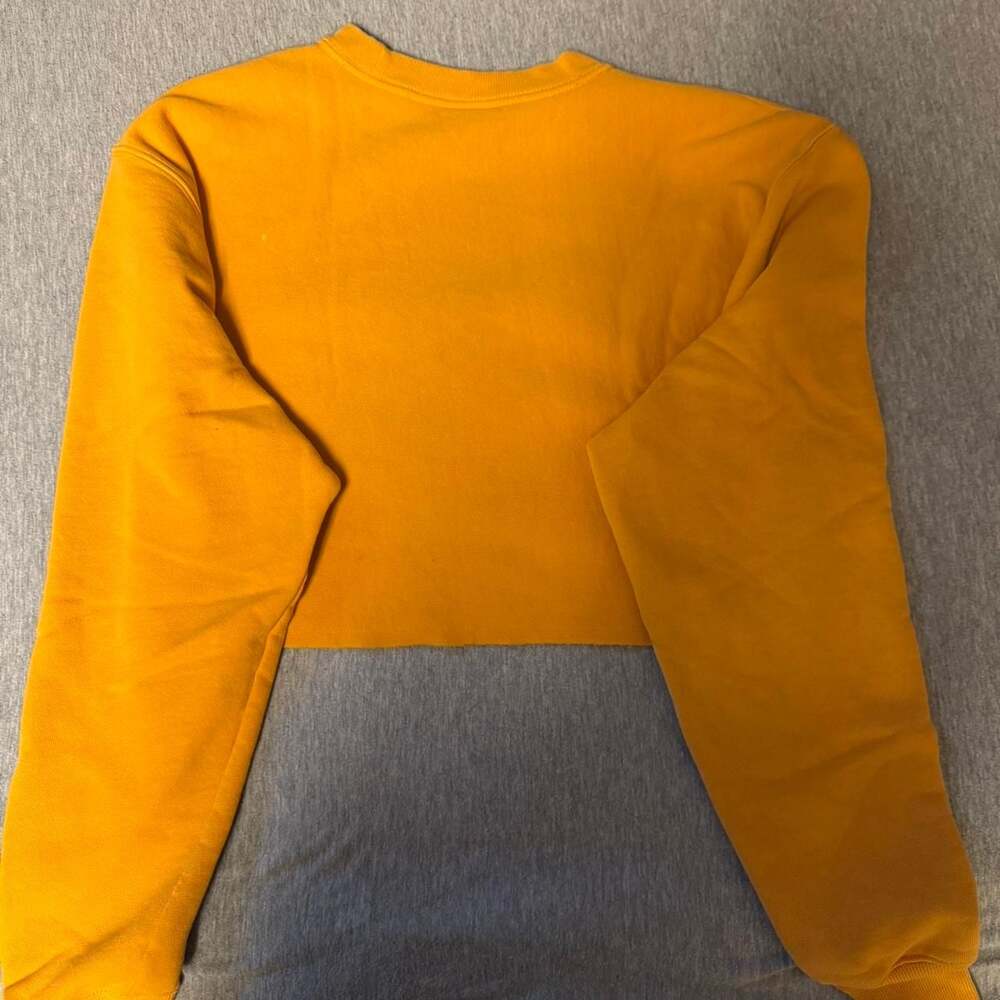 Champion Reverse Weave Cropped Sweatshirt Yellow - Picture 4 of 8